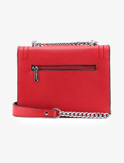 Sac besace Raissa - rouge - 3