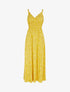 Robe à taille empire et imprimés - jaune - 3