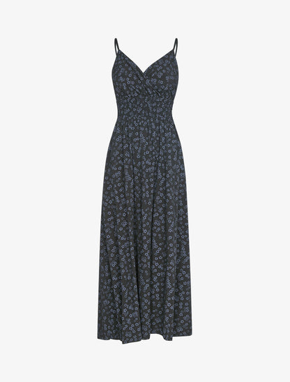 Robe à taille empire et imprimés - noir - 3