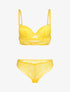 Ensemble floral à liens croisés - jaune - 1