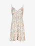 Robe légère fleurie à cache coeur - rose - 3