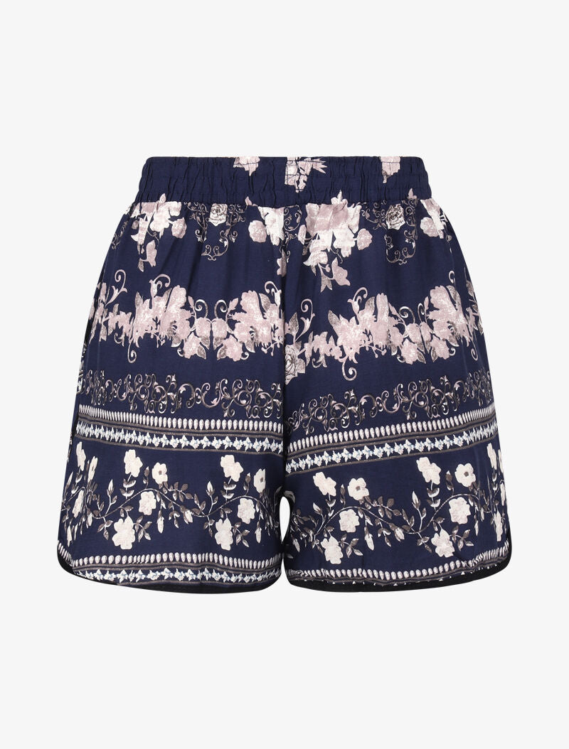 Mini short transparent à imprimés - marine - 2