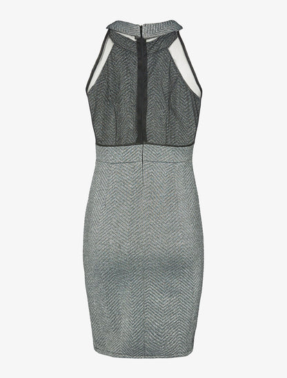Robe col américain irisée - gris - 2