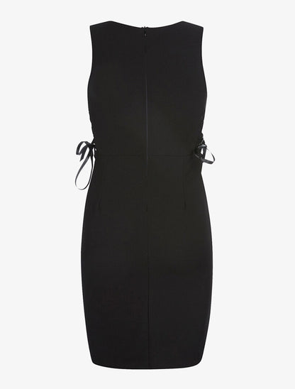 Robe côtés à corsets - noir - 2