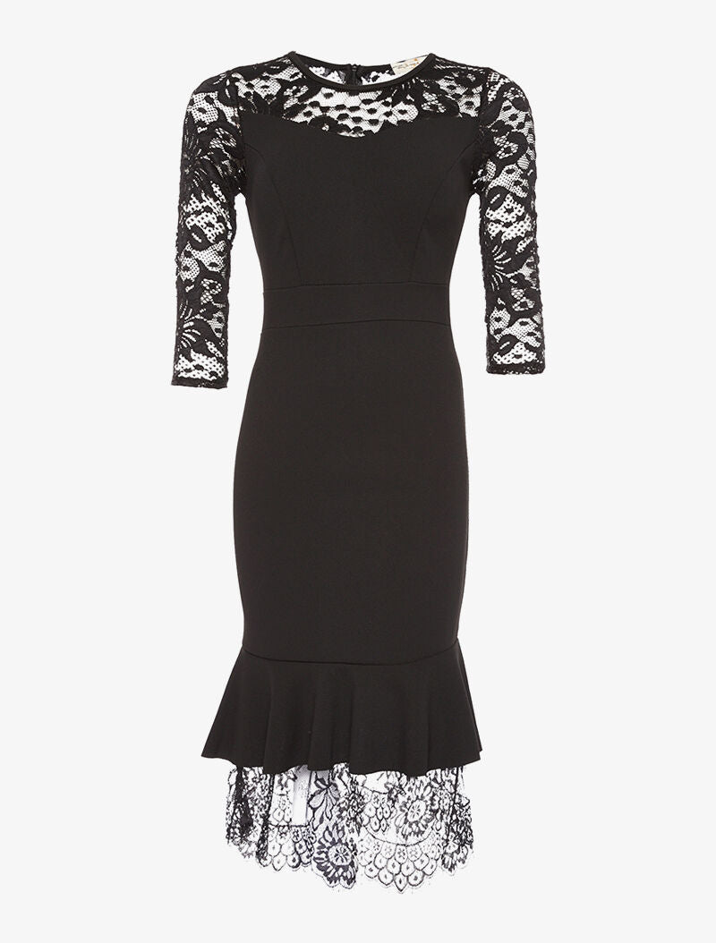 Robe dentelle  trompe l&