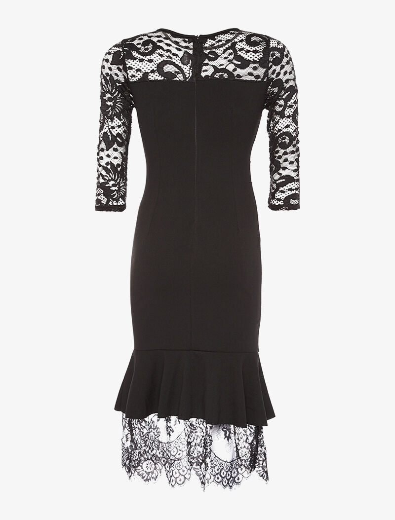 Robe dentelle  trompe l&