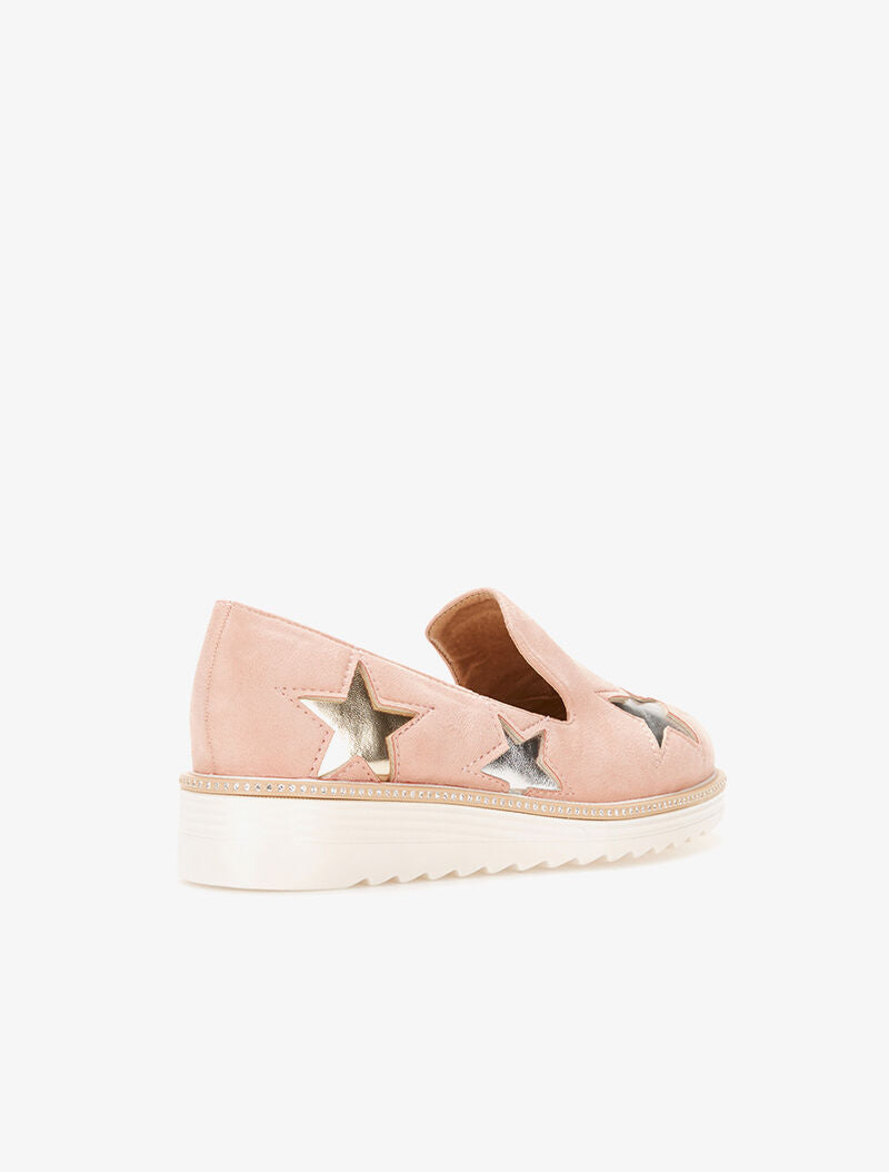 Slippers étoilées - rose - 4
