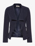 Blazer col asymétrique - marine - 3