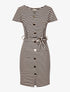 Robe marinière boutonnée - rose - 1