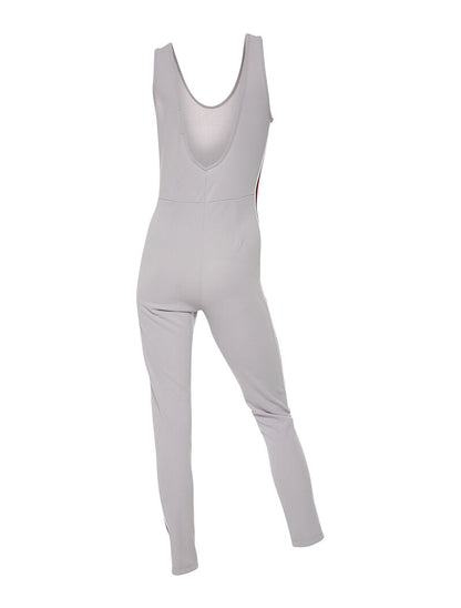 Combinaison bandes sport - gris - 2