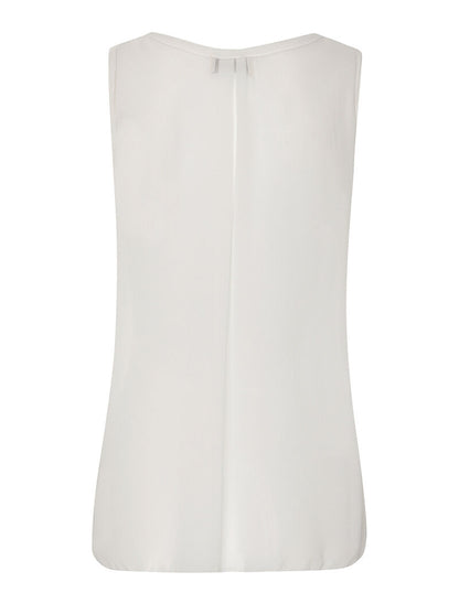 Débardeur plastron perlé - blanc - 2