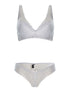 Ensemble SG et culotte en dentelle fine - blanc - 1