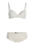 Ensemble SG et culotte bord dentellé - blanc - 3