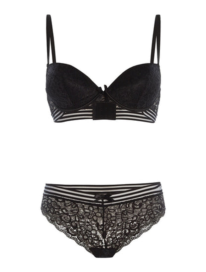 Ensemble SG et culotte à lignes - noir - 3