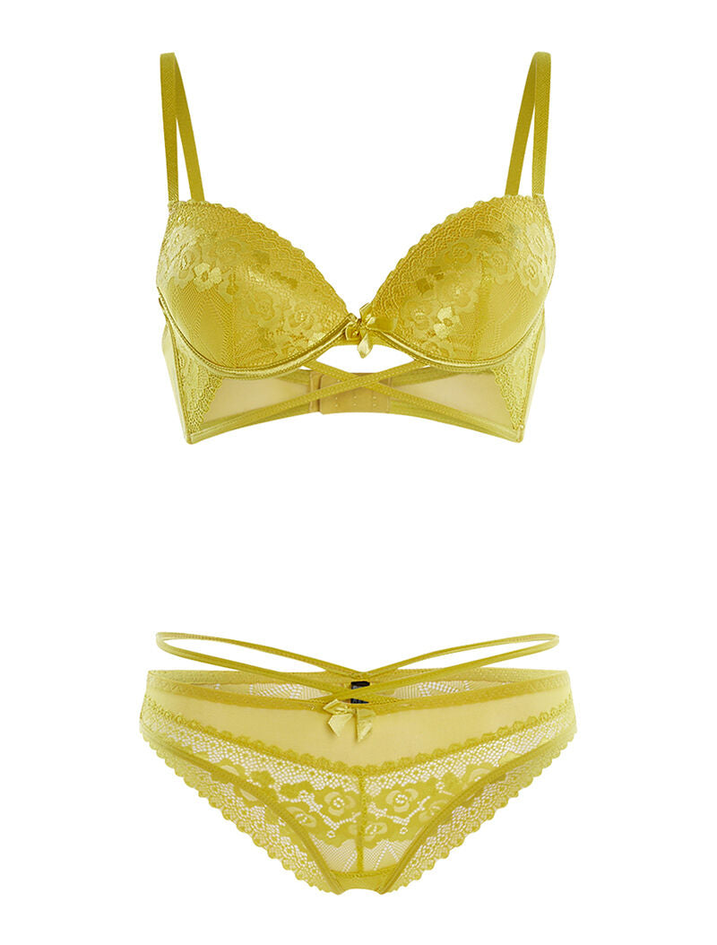 Ensemble SG et culotte lace out - vert anis - 1