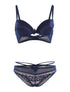 Ensemble SG et culotte lace out - marine - 3