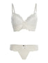Ensemble SG et string à bord dentelle - blanc - 3