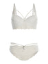 Ensemble SG et culotte lace à bord dentelle - blanc - 1