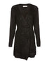 Gilet en maille long boutonné - noir - 1