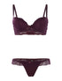 Ensemble SG et string à dentelle - violet - 1