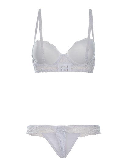 Ensemble SG et string à dentelle - blanc - 2