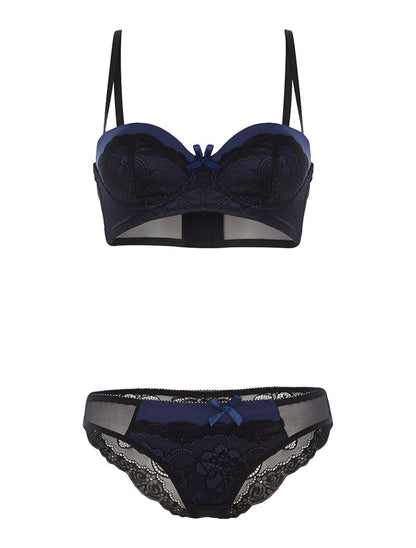Ensemble SG à corbeille et culotte - noir/marine - 3