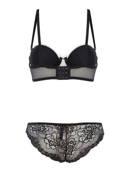 Ensemble SG à corbeille et culotte - noir/blanc - 2