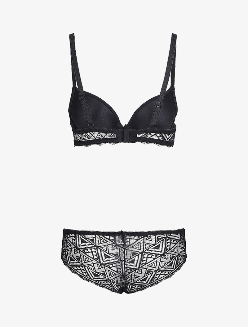 Ensemble à broderies anglaise - Noir - 2
