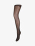 Collants en voile à bas à couture coeur - Noir - 1