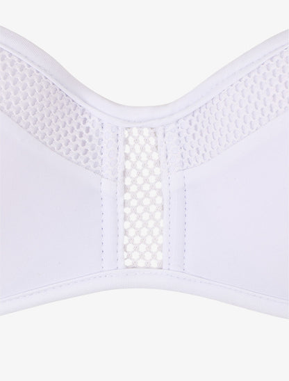 Bikini à détail en dentelle - Blanc - 3