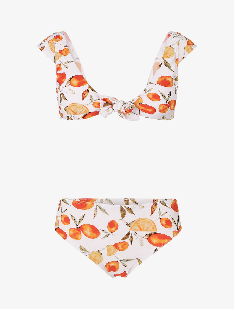 Bikini à imprimé citrons - Blanc - 5