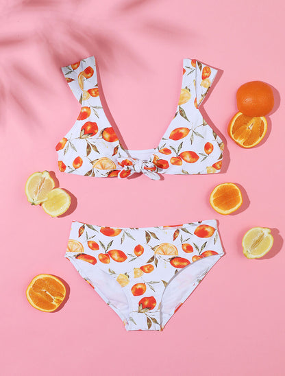 Bikini à imprimé citrons - Blanc - 1