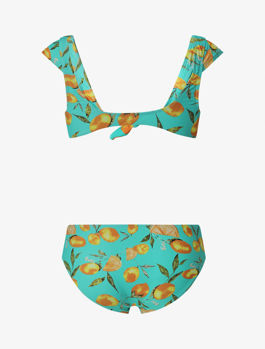 Bikini à imprimé citrons - Turquoise - 2