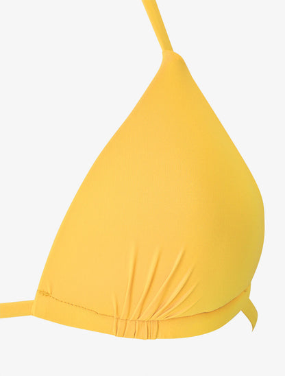 Bikini dépareillé fleuri - Jaune - 3