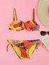 Bikini tropical torsadé - Jaune - 1