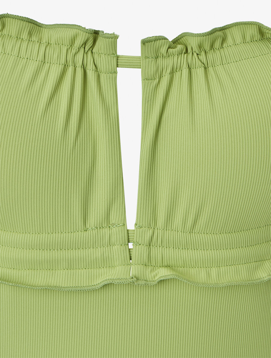 Maillot de bain une pièce à volants - Vert pomme - 3