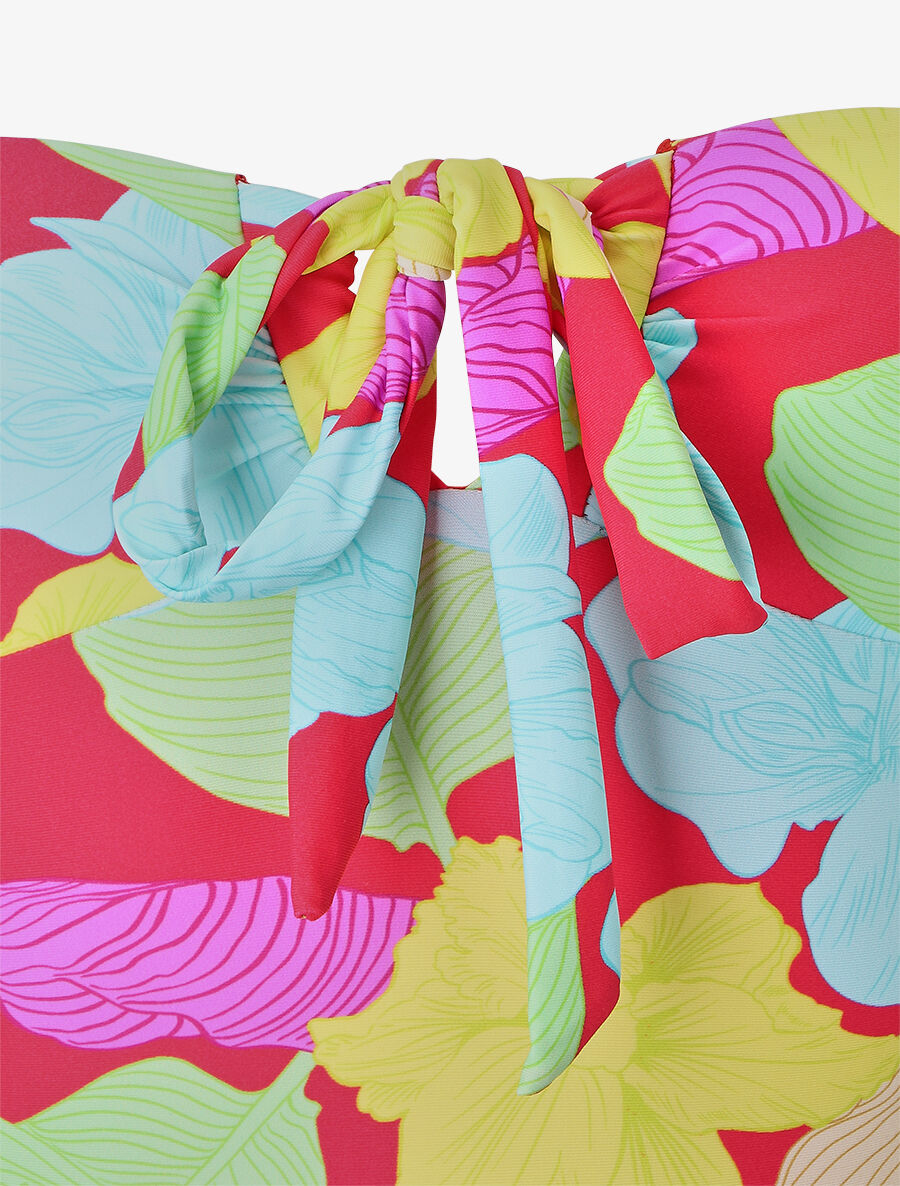 Maillot de bain imprimé grandes fleurs - Rouge - 3