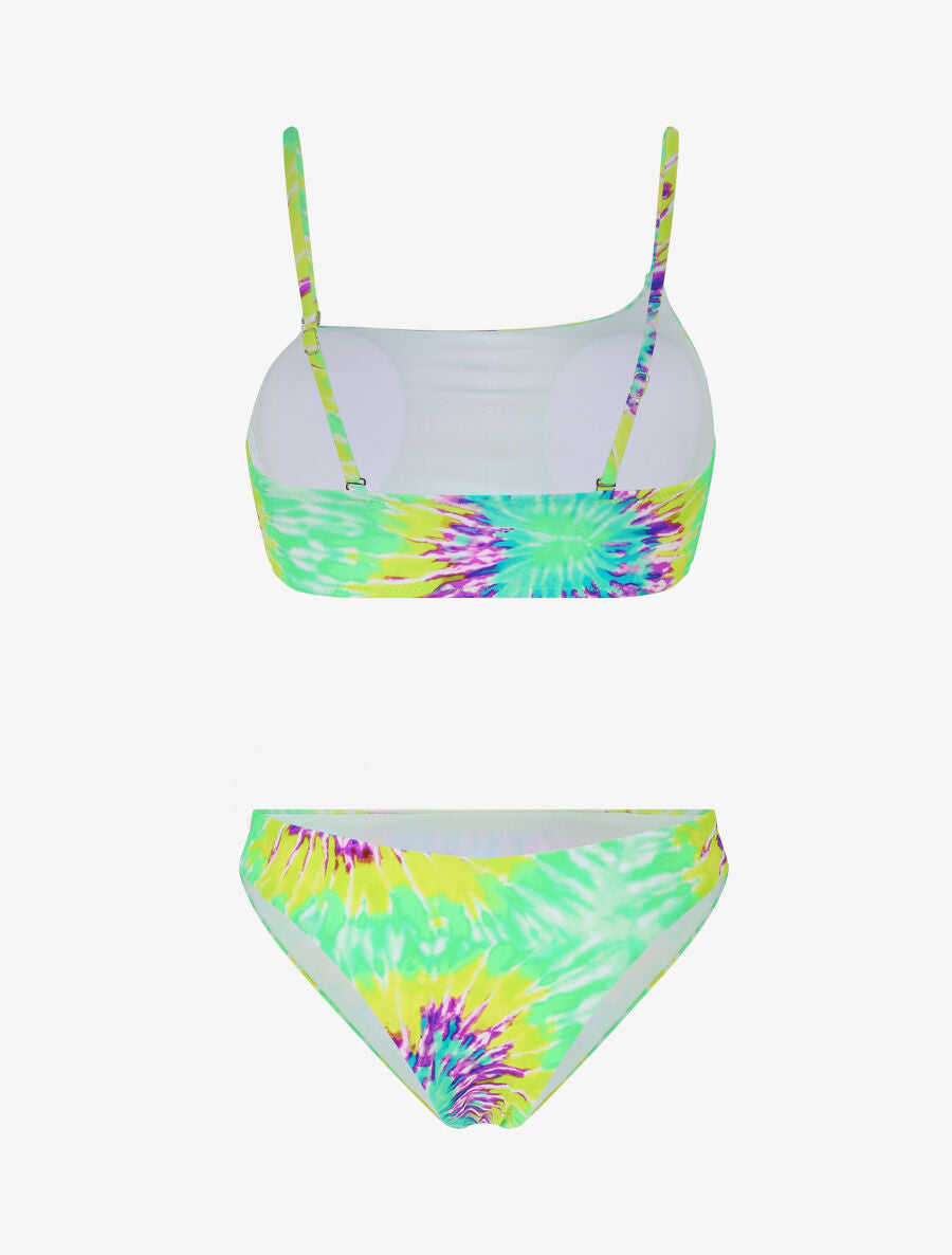 Maillot deux pièces tie and dye - Vert fluo - 2