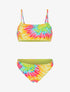 Maillot deux pièces tie and dye - Jaune - 4