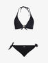 Bikini triangle à detail anneaux - Noir - 1