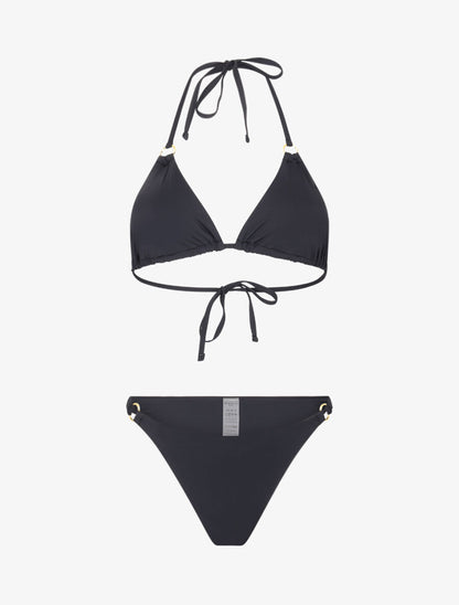 Bikini triangle à anneaux - Noir - 3
