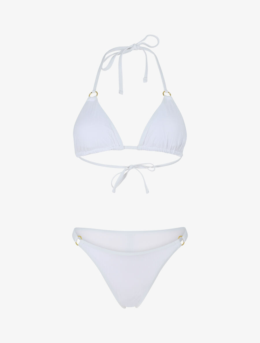 Bikini triangle à anneaux - Blanc - 4