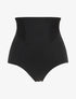 Culotte gainante taille haute en dentelle - Noir - 4