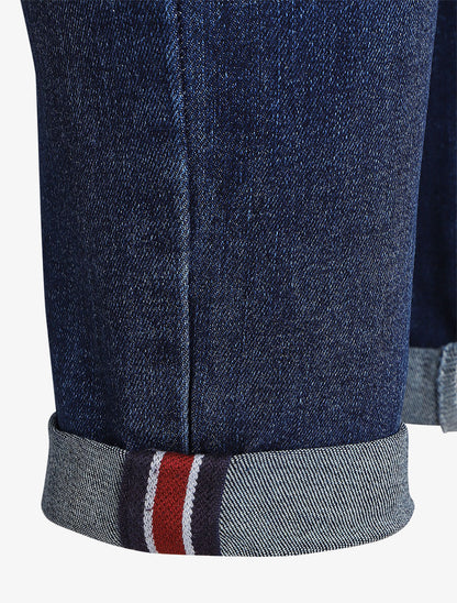 Jean push up à revers coupe slim - Bleu - 3