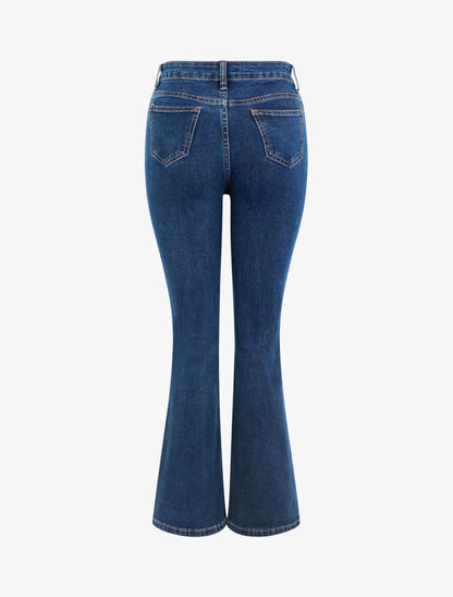 Jean basique coupe flare - Bleu - 2