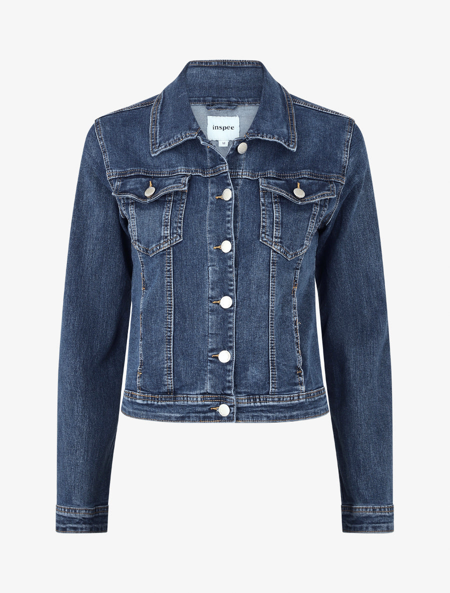 Chaqueta vaquera recta - Azul
