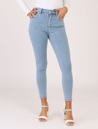 Jean push up coupe skinny - Bleu - 1