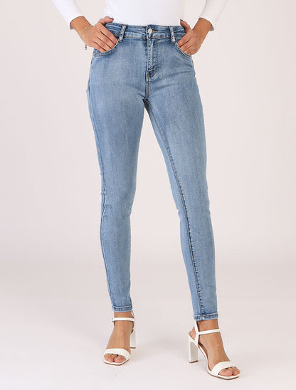 Jean push up coupe skinny - Bleu - 4