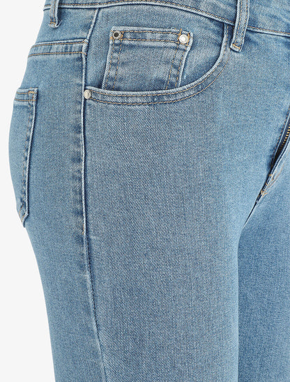 Jean skinny taille haute - Bleu clair - 3