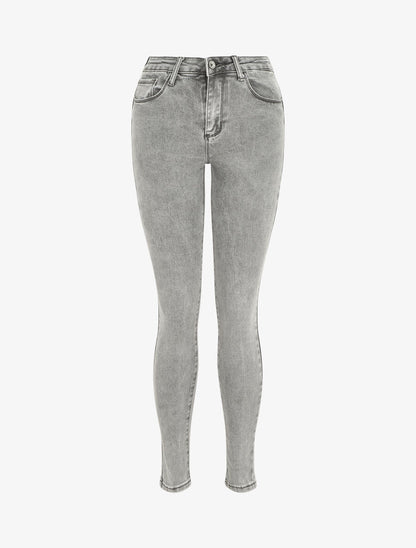 Jean push up coupe slim - Gris - 5
